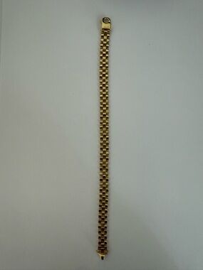 Gold Tone Link Bracelet- Rolex band